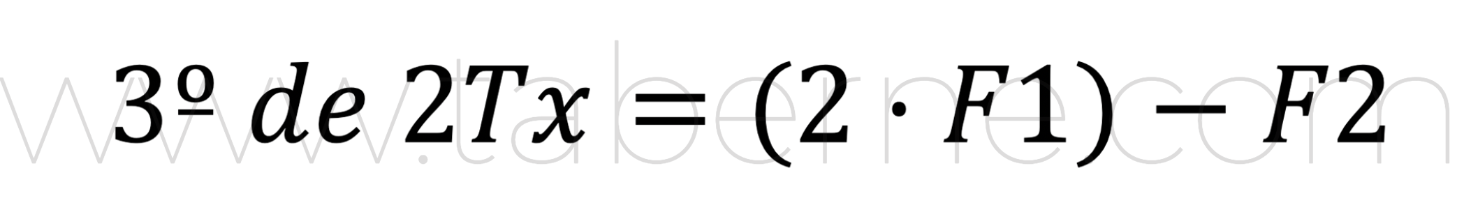 Formula calculo intermodulacion 3 armonico 2 transmisores