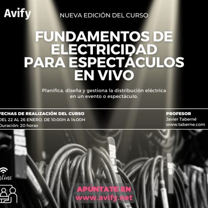 Nueva edición en DIRECTO!!! Curso de electricidad para el mundo del espectáculo