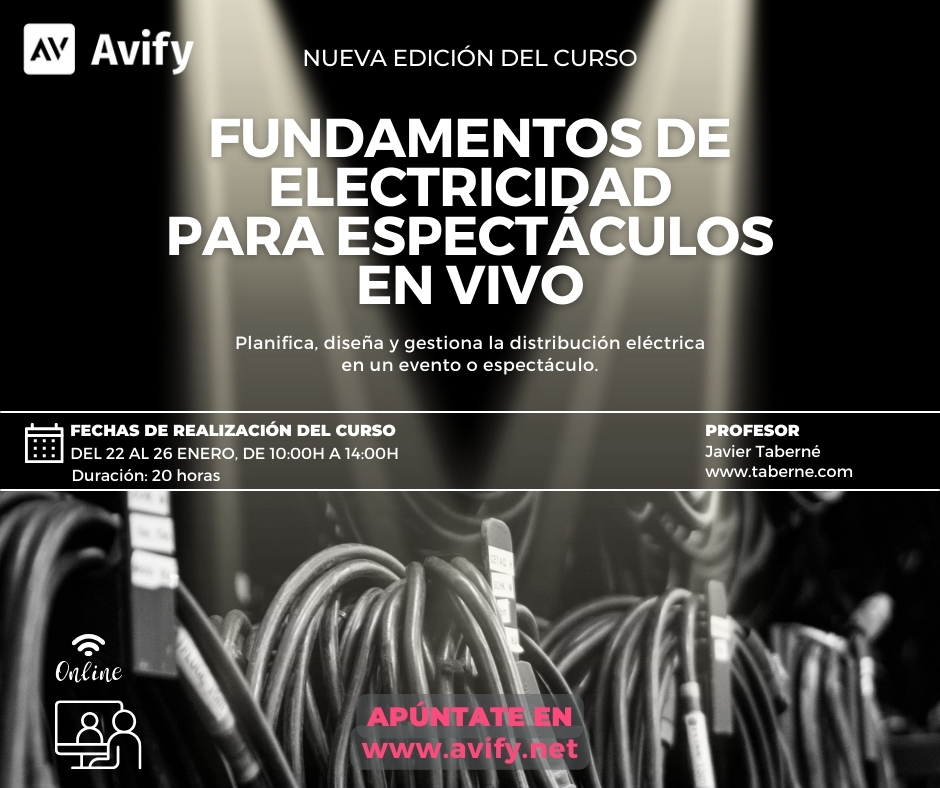curso electrcicidad avify espectaculos formación